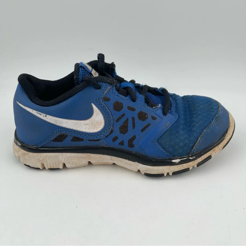 Nike Kids Flex Supreme TR4 Blue Black Sneakers - Size 2.5 Youth